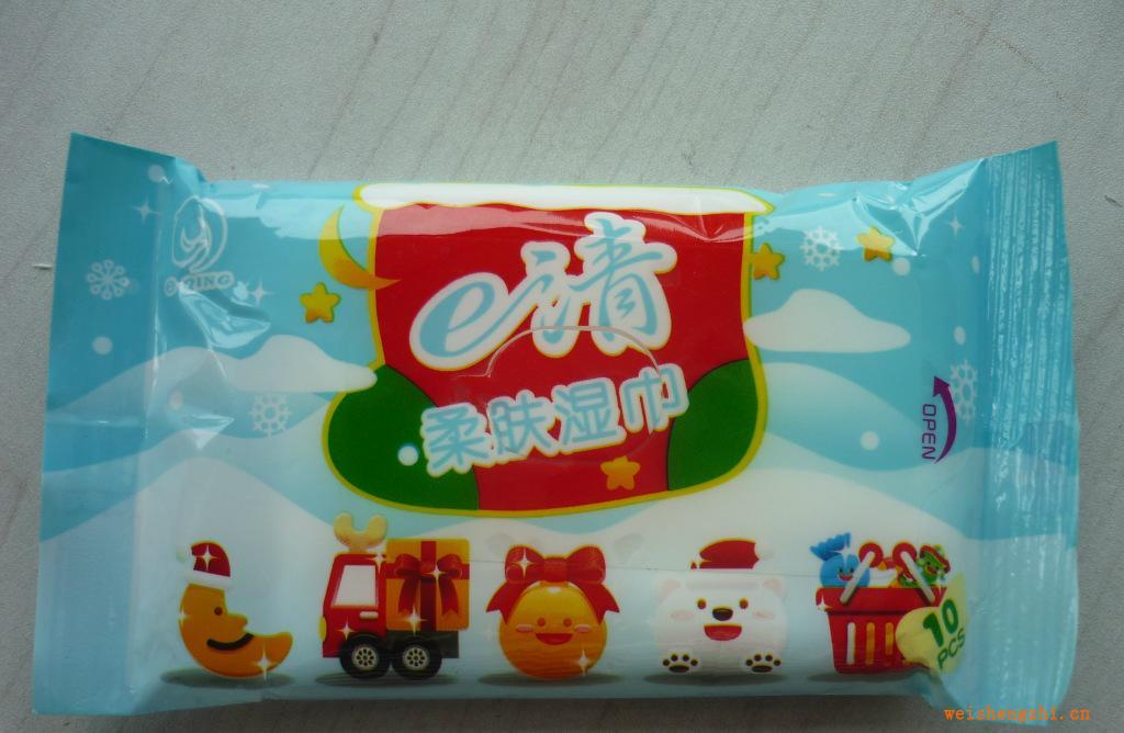 供應長春龍洋e清10片衛(wèi)生濕巾（清潔濕巾）