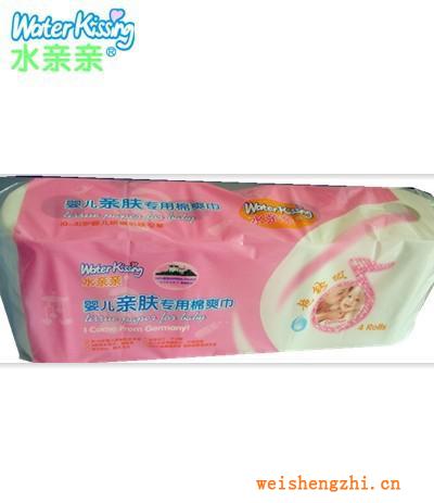 供應(yīng)水親親嬰兒專用棉爽巾（加長(zhǎng)4卷裝）