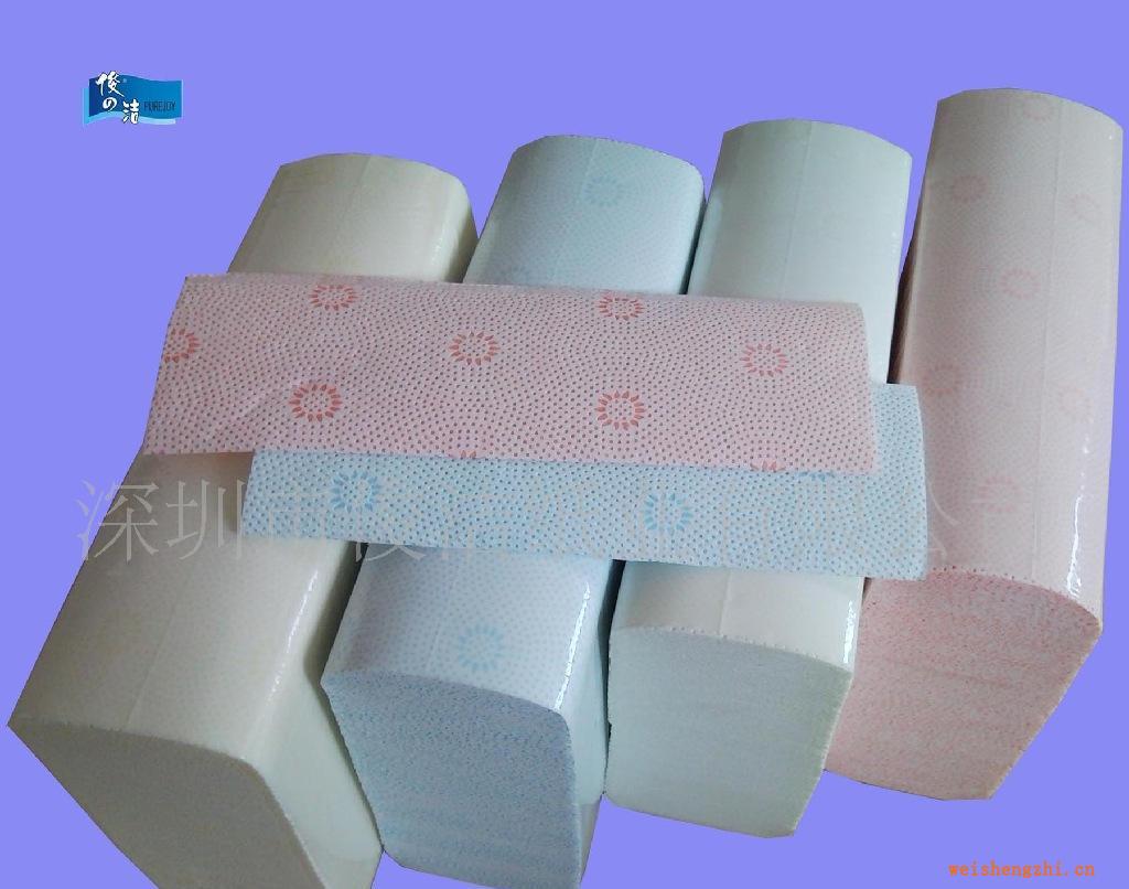 生產(chǎn)雙色印刷，單色壓花，雙層復(fù)合擦手紙超強吸水性