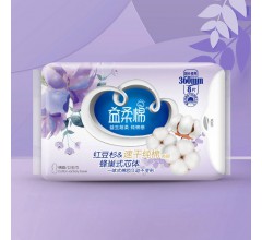 益柔棉紅豆杉&速干純棉衛(wèi)生巾8片360mm